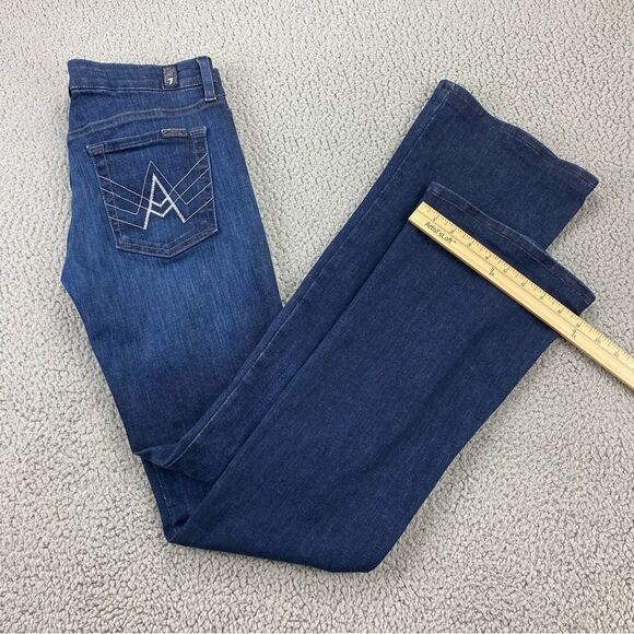 7 For All Mankind Women's 'A' Pocket Bootcut Stretch Jeans | Size: 28 - Picture 7 of 15